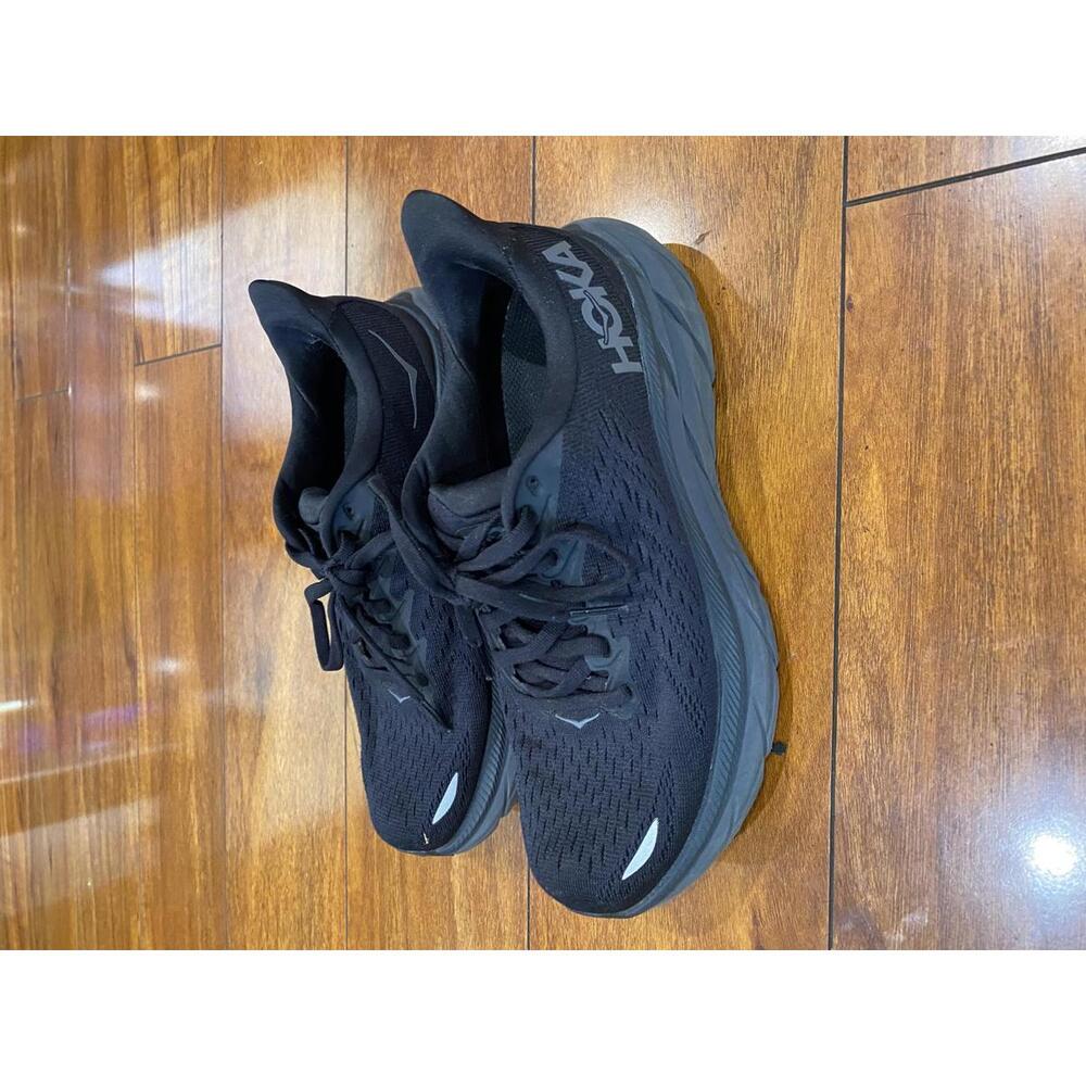 Hoka One One Clifton 8 Women’s Running Shoes Black Size 5.5 Lightweight